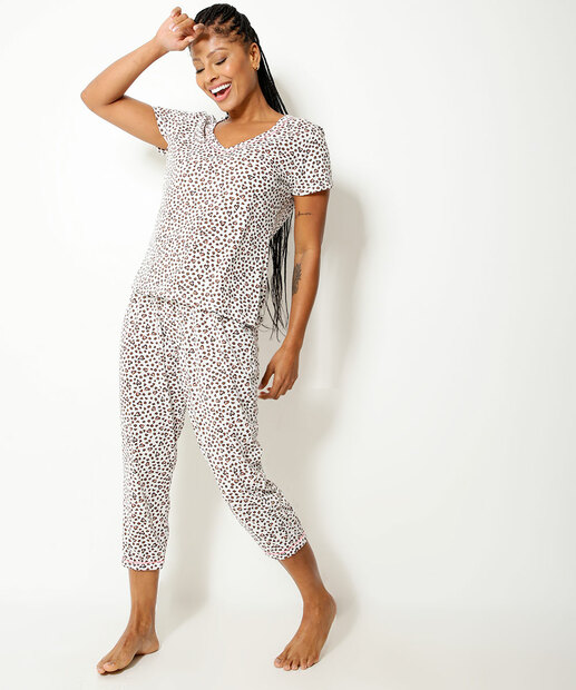 Pijama Feminino Animal Print Marisa