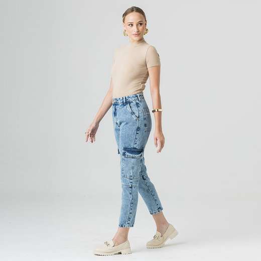 Calça Jeans Mom Feminina Disparate