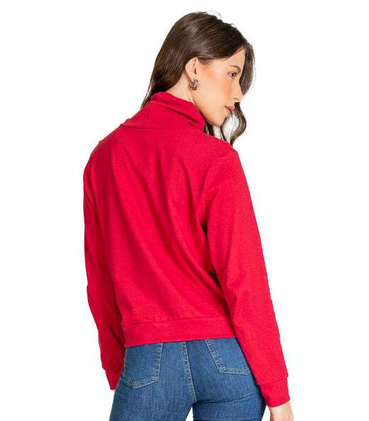 Blusão Gola Alta Infinita Cor Vermelho