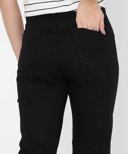 Calça Jeans Cigarrete Feminina Cintura Alta 