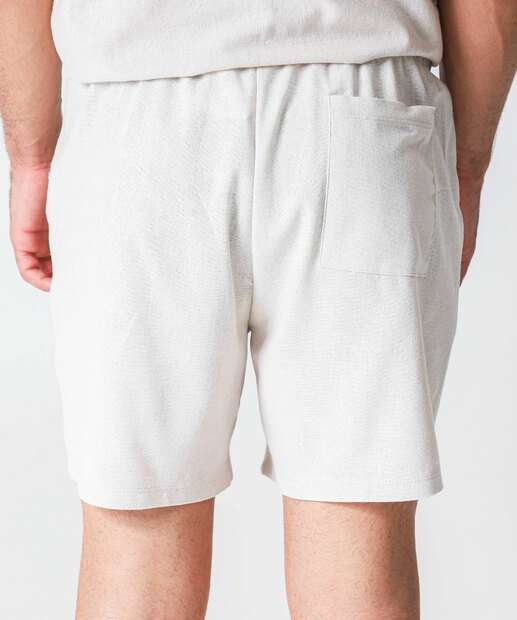 Bermuda Masculina Bolsos MR Bege