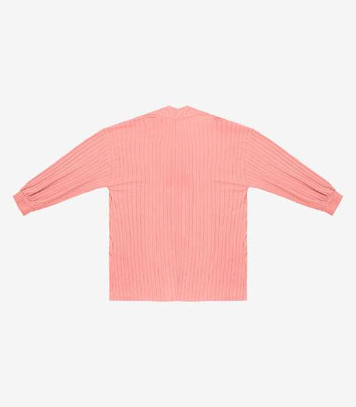 Cardigan Feminino Pluz Size Infinita Cor Rosa