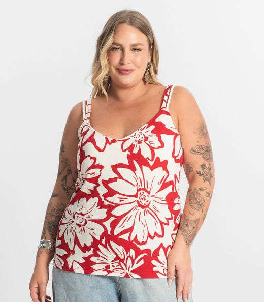 Blusa Feminina De Alça Secret Glam Vermelho