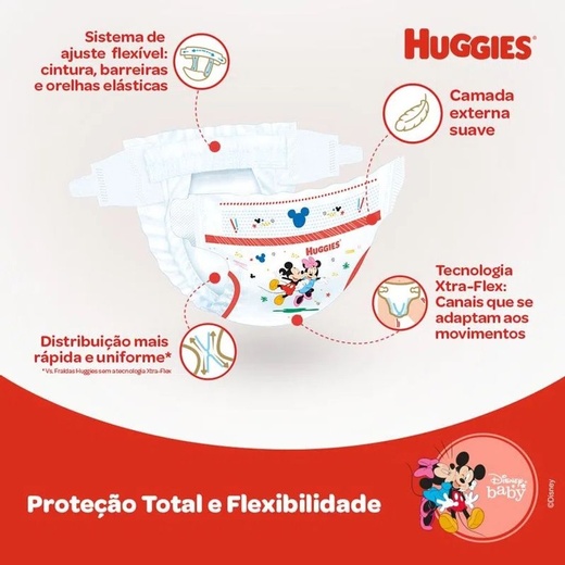 Kit 2 Fraldas Huggies Roupinha Supreme Care Mega Xxg 24 Unidades cada