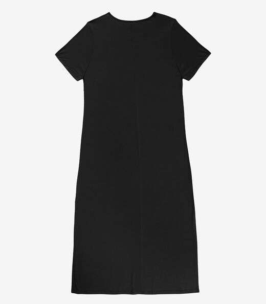 Vestido Feminino Midi Plus Size Infinita Cor Preto