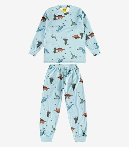 Pijama em Pelo Fleece Rovi Kids Azul