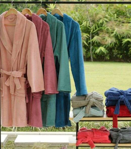 Roupão Microfibra Camesa Azul