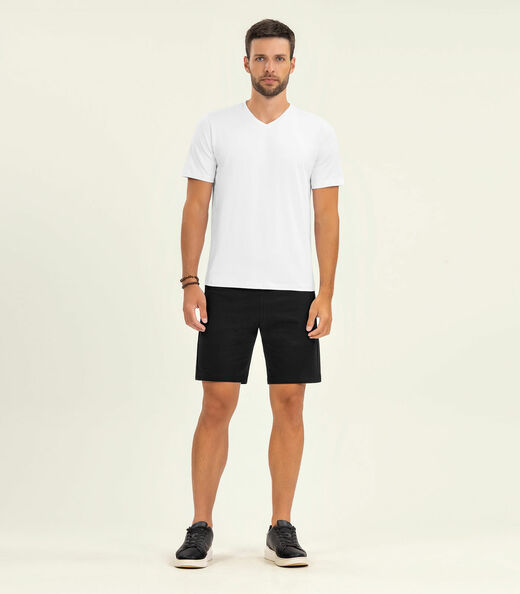 Bermuda de Moletom Masculina Diametro Preto