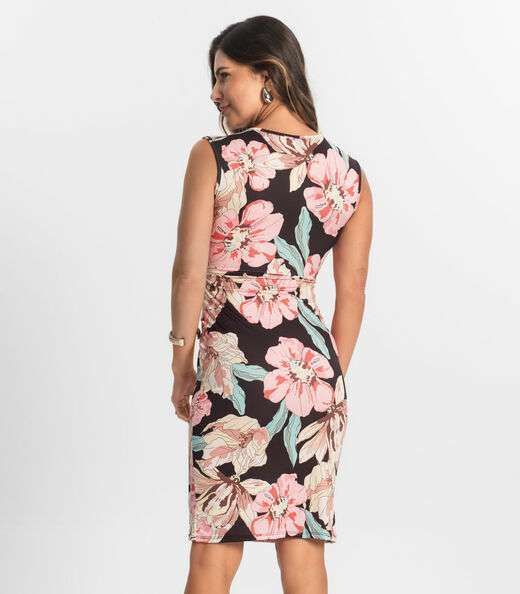 Vestido Feminino Curto Em Liganete Select Preto