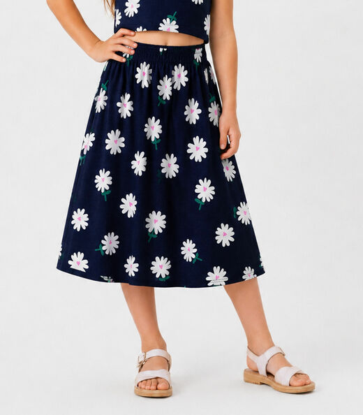 Conjunto Infantil Menina Saia e Regata Select Azul