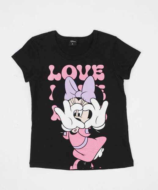 Image_Camiseta Infantil Manga Curta Minnie Disney Tam 4 a 10
