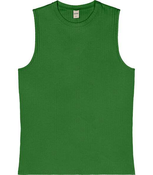 Regata Feminina Ribana Canelada Rovitex Verde