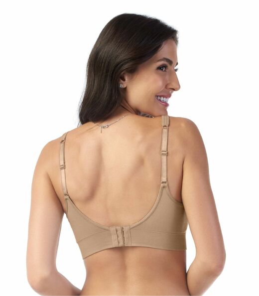Sutiã Comfort Duplo Alças Largas Zee Rucci Bege
