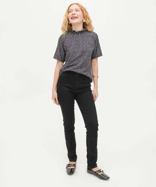 Calça Skinny Feminina Cintura Alta Ecxo Jeans