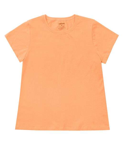 Blusa Feminina Cotton Leve Básica Rovitex Laranja