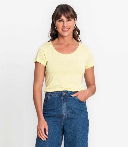 Blusa Feminina Viscotorcion Básica Rovitex Verde