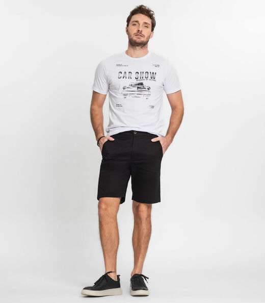 Bermuda Masculina Sarja Rovitex Preto