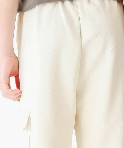 Bermuda Juvenil Moletom Bolso Cargo MR Tam 10 a 16