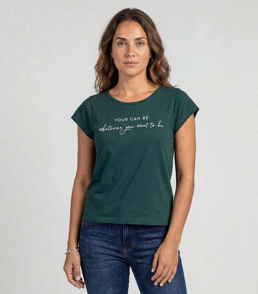 Image_Blusa Feminina Meia Malha Com Estampa Infinita Cor Verde