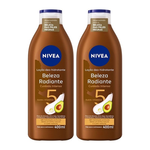 Image_Loção Hidratante Nivea 400 Ml Beleza Radiante 2 Unidades