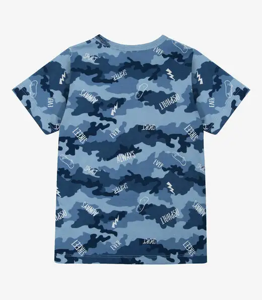 Camiseta Infantil Masculina Coqueiros Infinita Cor Marrom