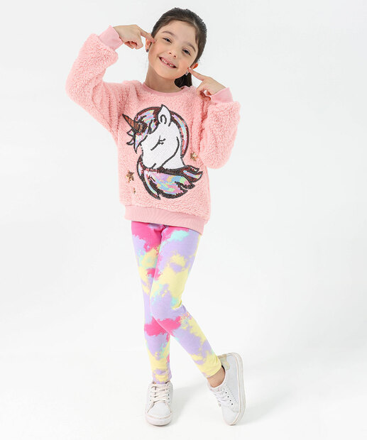 Blusão infantil Sherpa Marisa Tam 04 ao 10 Rosa