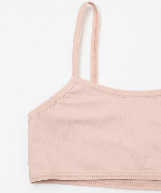 Kit 2 Top Infantil Microfibra DelRio Tam 4 a 14 Rosa