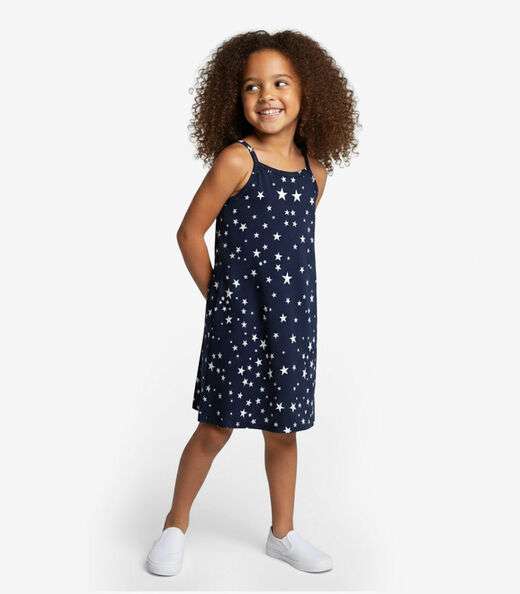 Image_Vestido Infantil em Cotton Leve Rotativo Select Azul