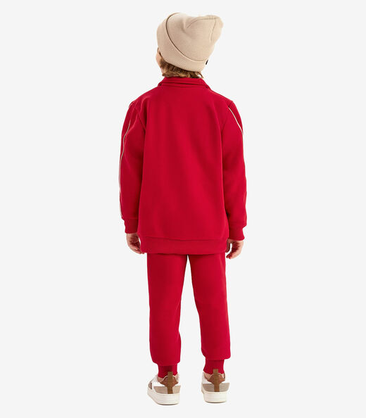 Conjunto Jaqueta com Calça Moletom Rovi Kids Vermelho