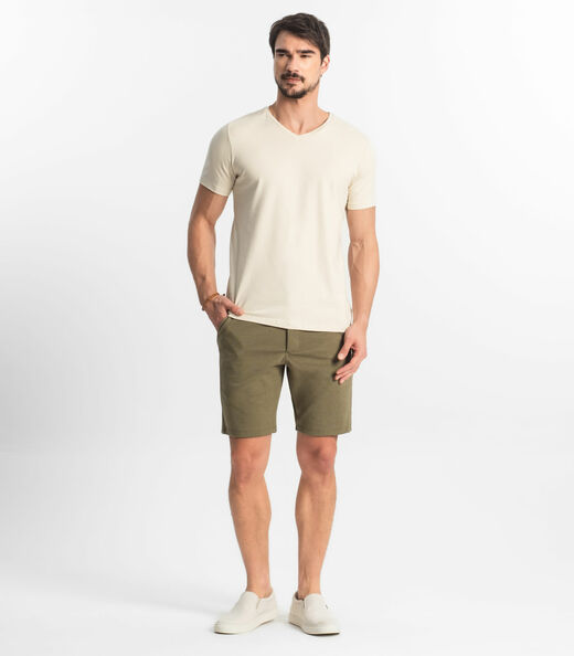 Camiseta Plus Size Masculina Diametro Bege