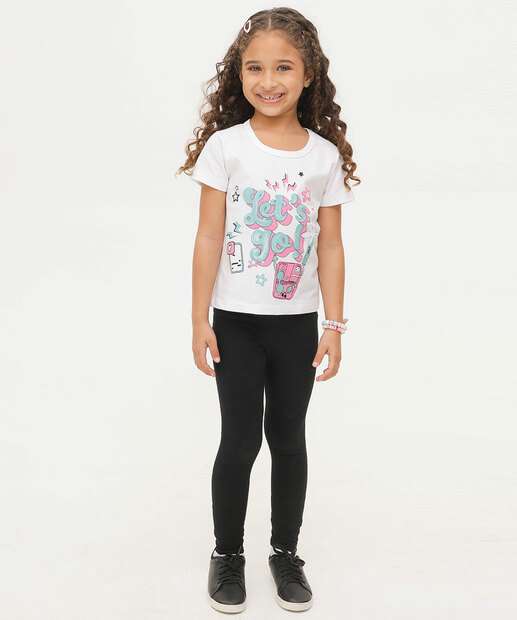 Blusa Infantil Estampa Frontal Marisa Tam 4 a 10