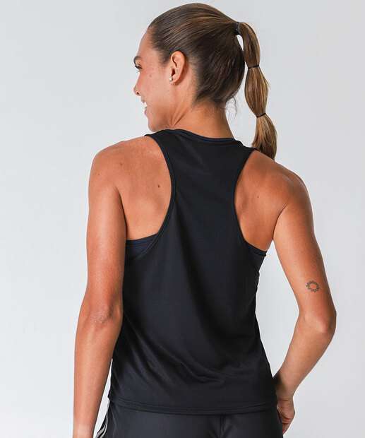Blusa Regata Feminina Fitness Dry Fit Marisa Preto