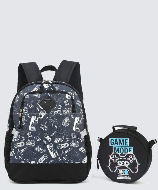 Kit Mochila E Lancheira Infantil Escolar Game Up4You 
