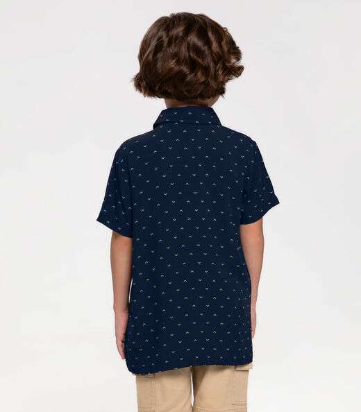 Camisa Infantil Masculina Trick Nick Azul