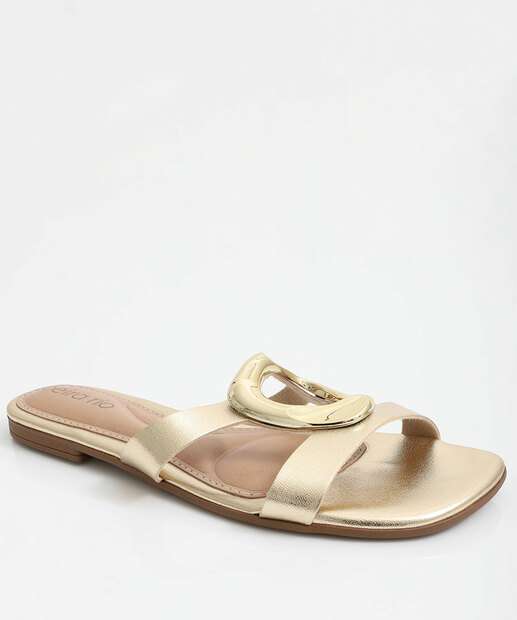 Image_Rasteirinha Feminina Metalizada Beira Rio Dourado