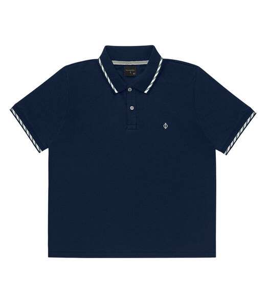 Polo Plus Size Masculina Diametro Azul