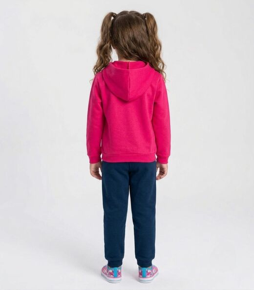 Conjunto Moletom Menina Jaqueta E Calça Select Rosa