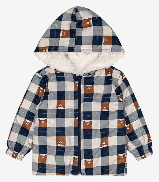 Jaqueta Infantil Com Capuz Trick Nick Azul