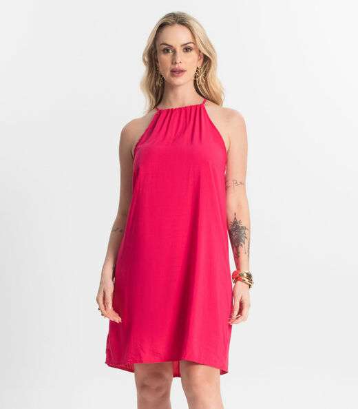 Image_Vestido Feminino Tecido Viscose Select Rosa