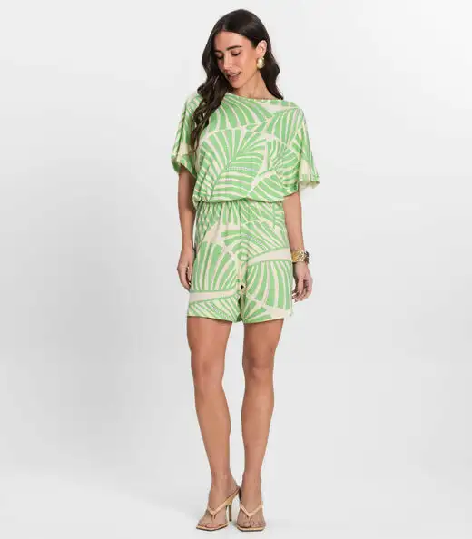 Macaquinho Feminino Infinita Cor Verde