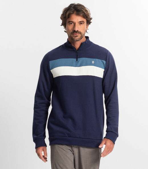 Blusão Masculino Moletom Diametro Azul