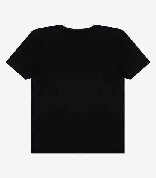 Camiseta Adulto Masculino em Meia Malha Rovitex Preto