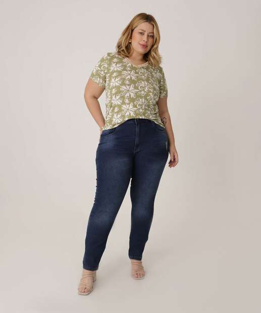 Calça Plus Size Masculina Jeans Puídos Skinny Bolsos Razon