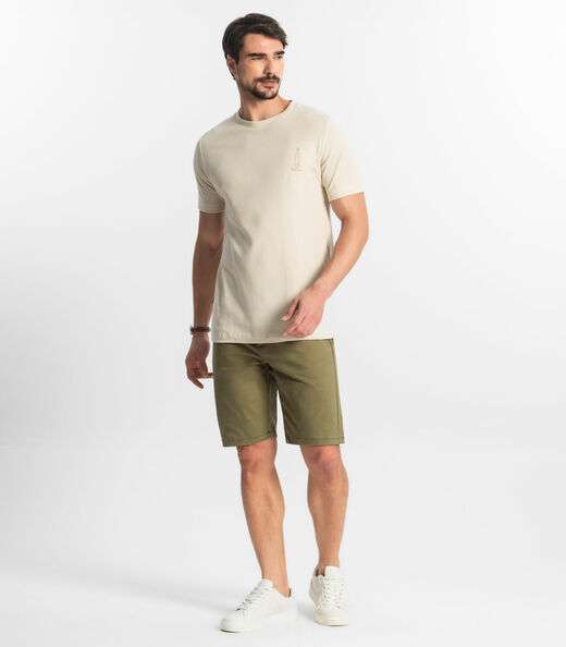 Camiseta Masculina Diametro Bege