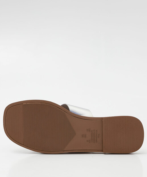 Rasteirinha Feminina Metalizada Marisa 413C346 Prateado