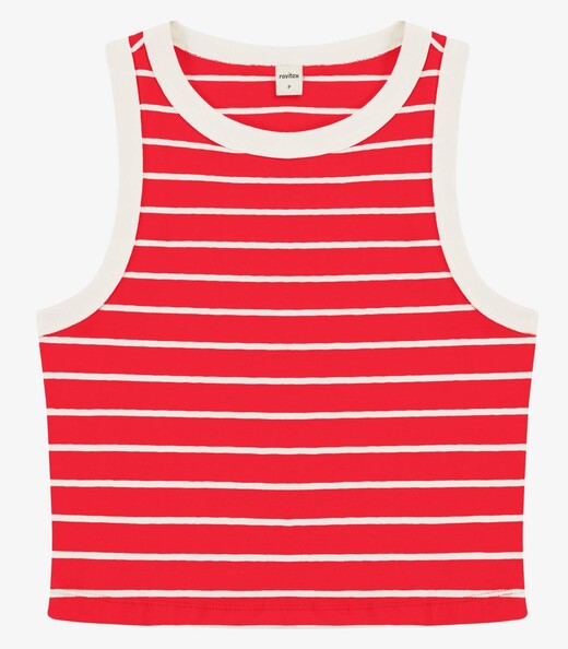 Image_Regata Feminina Básica Em Cotton Leve Rovitex Laranja