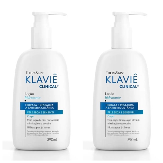 Image_Kit com 2 Unidades de Theraskin Klaviê Clinical Loção Hidratante Pele Seca E Sen