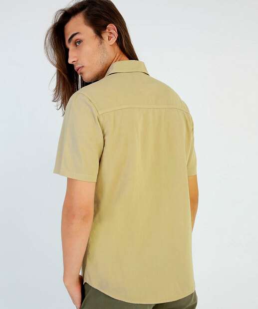 Camisa Masculina Botões Manga Curta Rock & Soda