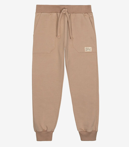 Image_Calça Infantil Masculina Moletom Felpa Trick Nick Marrom