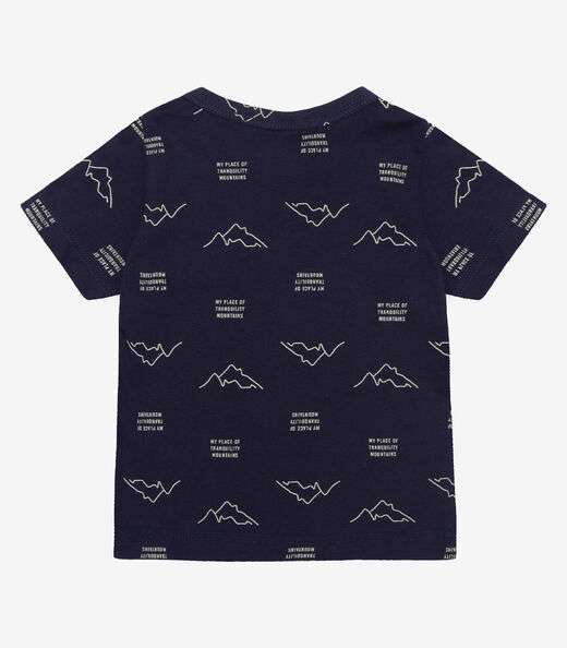 Camiseta Infantil Masculina Animais Infinita Cor Azul